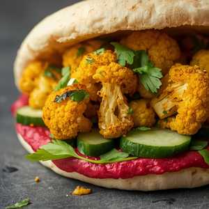 Roasted Cauliflower Sandwich