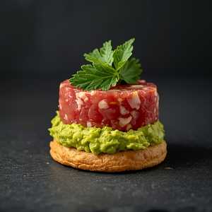 Tartare Feuilletée au Thon et Guacamole