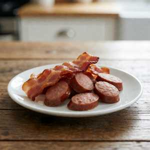 Andouille Sausage or Bacon