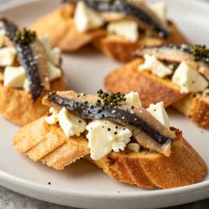 Crostini Acciughe e Fontina