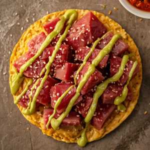 Ahi Tuna Tostada (Crispy & Fresh)
