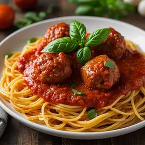 SPAGHETTI WITH MEATBALLS