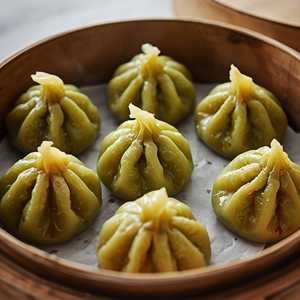 STEAMED EDAMAME DUMPLINGS