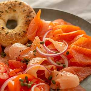Cold Smoked Trout & Salmon Platter