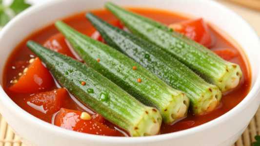 Boiled Okra & Tomatoes