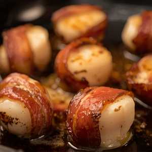 Bacon-Wrapped Sea Scallops