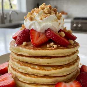 Strawberry Shortcake Pancakes