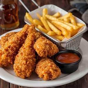 Buttermilk Crispy Chicken Strips & Fries