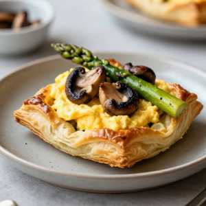 Scrambled Eggs in Puff Pastry