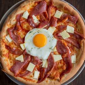 Prosciutto And Egg Pizza