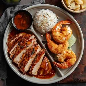 Chicken Teriyaki & Fried Shrimp (2Pcs)