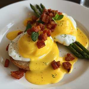 Bulla Benedict Chorizo And Asparagus