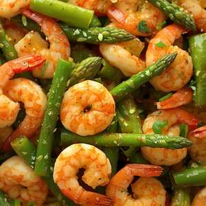 Asparagus Spicy Prawn