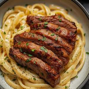 Steak Alfredo