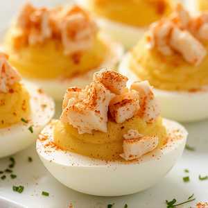 Blue Crab Deviled Eggs