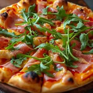 Hot Honey & Smoked Prosciutto Pizza