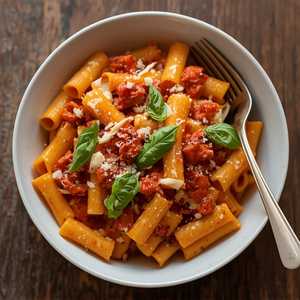 Spicy Rigatoni with Chorizo