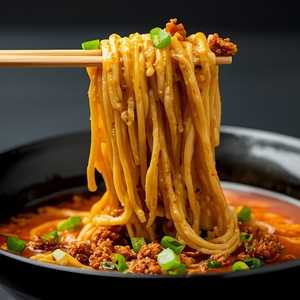 Momo Spicy Noodle with Spicy Pork
