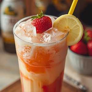Frozen Strawberry & Banana Lemonade Slush