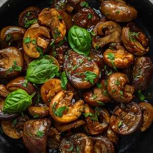Eggplant & Mushroom w/ Basil