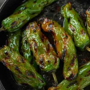 Grilled Serrano Peppers