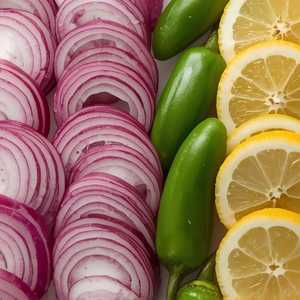 Onions, Chilis, And Lemons