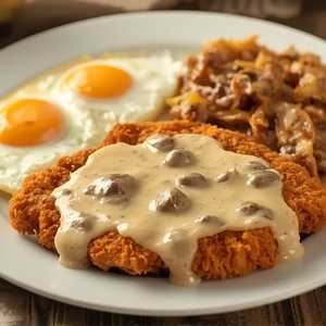 COUNTRY FRIED BREAKFAST & EGGS