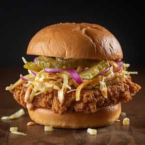 Sally Hurricane's Southern Fried Chicken Sandwich