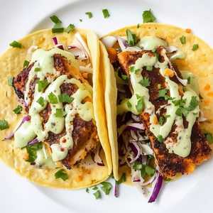 Lunch Blackened Fish Tacos