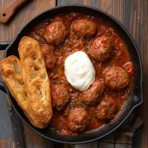 Piola's Meatballs Burrata