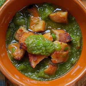 Cazuelita De Chicharron En Salsa