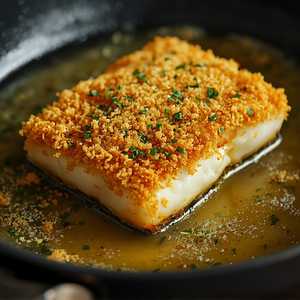 GARLIC CRUSTED SEA BASS*