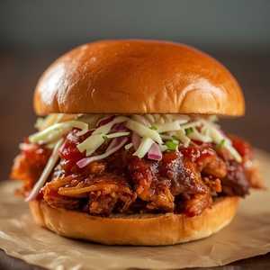 Pulled Pork BBQ Burger