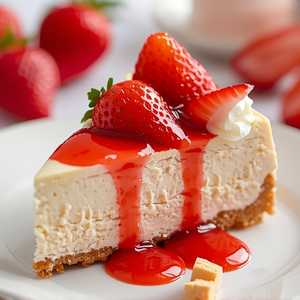 Strawberry Hibiscus Cheesecake