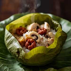 Sticky Rice in Lotus Leaf