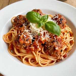 Spaghetti & Short Rib Meatballs