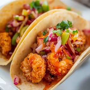 Coconut Shrimp Tacos
