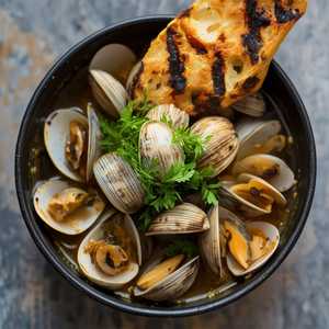 Steamed Totten Inlet Manila Clams