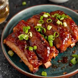 BBQ Ginger Soy Por Ribs