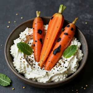 Charred Baby Heirloom Carrots