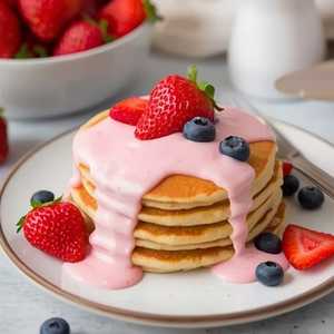 Strawberry Shortcake GFF Pancakes