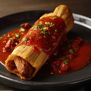 Red Beef Tamale & Red Sauce