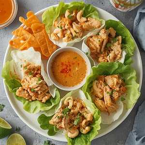 Cashew Chicken Lettuce Wraps