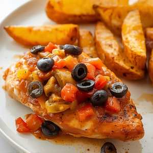 Roasted Chicken Puttanesca