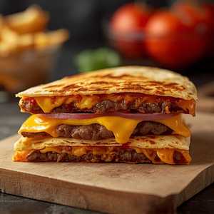Cheeseburger Quesadilla