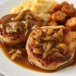Smothered Pork Chop Dinner (2 Chops)