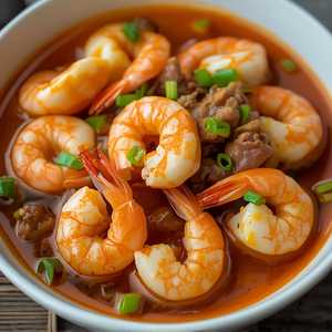 Prawns in Lobster Sauce Cantonese Style