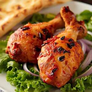 Tandoori Chicken Legs Plate (2PCS)