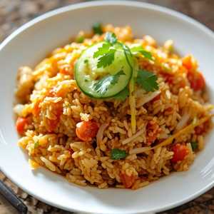 Thai Fried Rice With Crabmeat