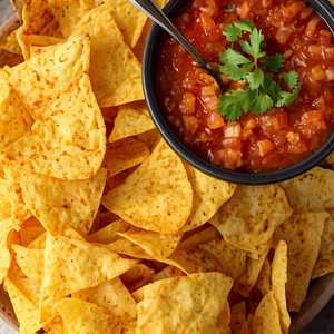 Tortilla Chips & Charred Tomato Salsa